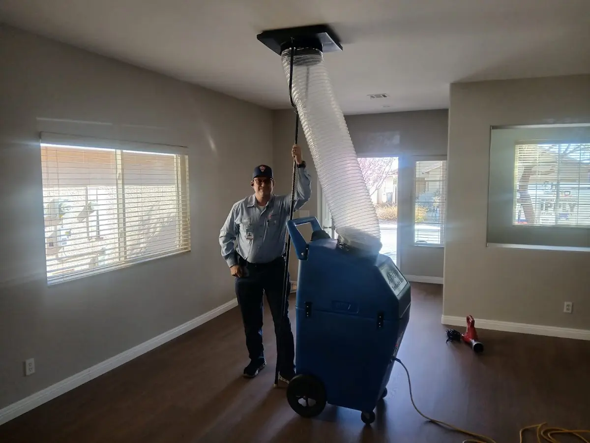 Professional Dryer Vent Cleaning work inside a Centerton home